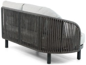 Hoek loungeset 5 personen Aluminium/rope Grijs  Santika Furniture Santika