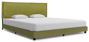 vidaXL Bedframe stof groen 160x200 cm