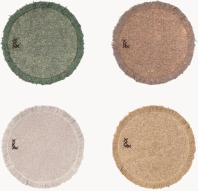 Handgeweven onderzetters Color On, 8-delig
