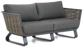 Stoel en Bank Loungeset 4 personen Aluminium/wicker Grijs  Santika Furniture Santika Tika