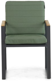 Tuinstoel Aluminium/Teak Grijs-antraciet Lifestyle Garden Furniture Faro