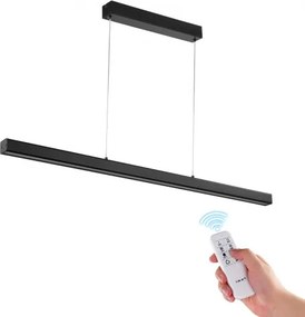 VEVOR dimbare lineaire hanglamp, 20W 47-inch LED-kroonluchter met afstandsbediening, lampenkap van acryl, instelbare kleurtemperatuur 3000K-6000K, voor eetkamer en keuken