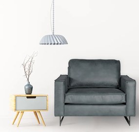 Loveseat - Riverdance - leer Colorado antraciet 01