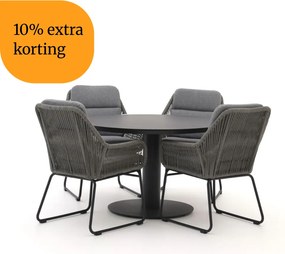 + 10% kassakorting | Diningset Intenso | 4 personen | Tuinset kunststof | 5-delig | Kees Smit Tuinmeubelen