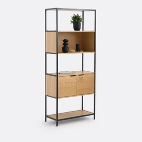 Moduleerbare etagère, 1 nis, 2 deuren, Volga