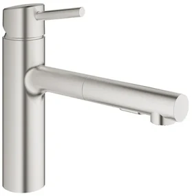 GROHE Concetto Keukenkraan - uittrekbare uitloop - 2 straalsoorten - supersteel geborsteld 30273dc1