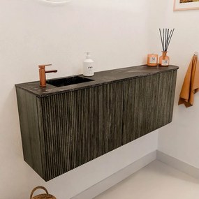 Mondiaz Joya DLux 110cm toiletmeubel ronding rechts shadow met wastafel faye links 1 kraangat lava