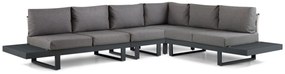 Hoek loungeset 6 personen Aluminium Grijs Lifestyle Garden Furniture Lorenzo