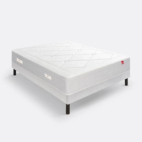 Ensemble matras met veren L'Échappée + lattenbodem