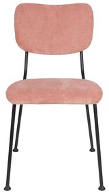 Zuiver Benson Design Eetkamerstoel Roze Stof
