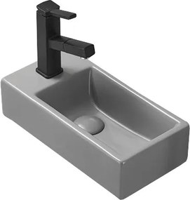 Mexen Inez rechte opzetwastafel 40 x 20 cm, lichtgrijze mat - 21484061R
