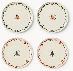 Kerst dinerborden Cutemas, 4-delig