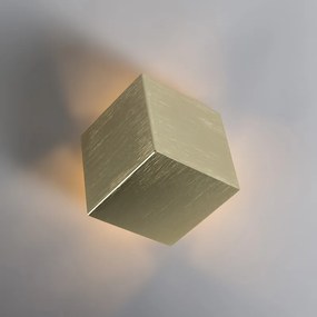 Moderne wandlamp goud - Cube Design, Modern G9 kubus / vierkant Binnenverlichting Lamp