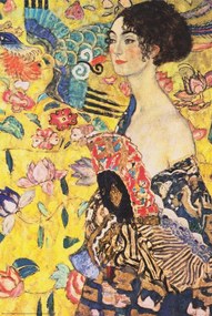 Poster The Lady with the Fan, Gustav Klimt