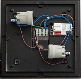 Industriële buiten plafondlamp zwart met bewegings- en schemersensor IP44 - Charlois