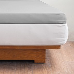 Hoeslaken Topper Luxor – Egyptisch katoen – 90×200 – lichtgrijs