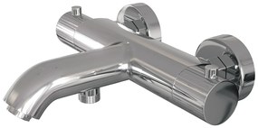 Brauer Stripe thermostatische badkraan chroom