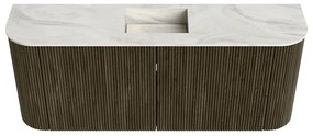 Mondiaz Joya DLux 105cm toiletmeubel ronding links/rechts shadow met wastafel faye midden 1 kraangat ostra