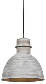 QAZQA Set van 3 Landelijke hanglampen grijs - Dory Modern E27 rond Binnenverlichting Lamp