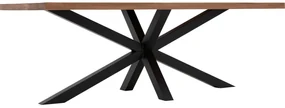 Goossens Eettafel Blade, Strak blad 220 x 100 cm 6 cm dik
