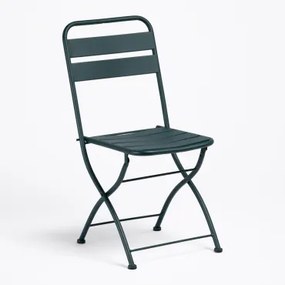 Set Van 2 Janti Opvouwbare Eetkamerstoelen Jungle Groen - Sklum