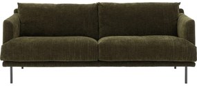 Goossens Bank Luxor Stof groen, stof, 2-zits, modern design