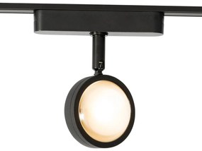 Moderne Spot / Opbouwspot / Plafondspot zwart voor railsysteem 1-fase incl. LED draai- en kantelbaar - Magnetic Lance Modern rond Binnenverlichting Lamp