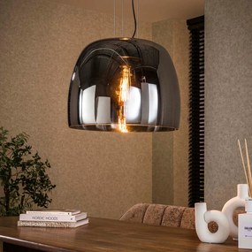 Grote Hanglamp Grijs Rookglas 48 Cm