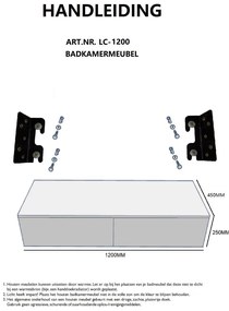 B-Stone Livinc onderkast met 2 lades 120x45cm eiken