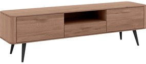 Goossens Tv Dressoir Bjarte, 2 deuren 1 lade 1 open vak 42 cm diep 180 cm breed