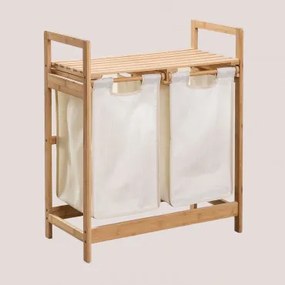 Joesh Bamboe Wasmand Wit & ↑74 Cm - Sklum