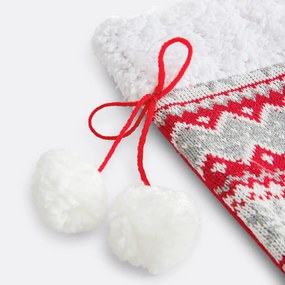 Decoratieve kerstsok met print, CASPAR