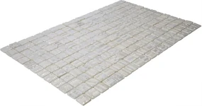 The Mosaic Factory Valencia glasmozaïek 3D tegels 32x52cm wit