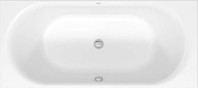 Duravit DuraSquare inbouwbad met ligzijde links en rechts 180x80x46,5cm glans wit acryl