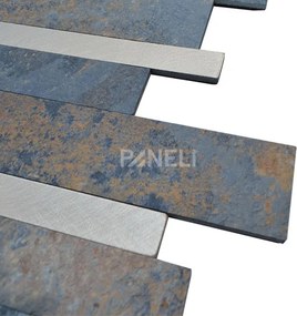 Zelfklevende Steenstrip Tegelstrook Rustiek - 29.8 cm x 29.6 cm x 0.40 cm | 0.5 kg | Paneli zelfklevende steenstrips