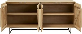 Modern Dressoir Licht Hout - 165x40x76cm.