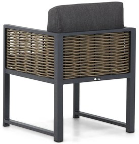 Tuinset 6 personen 230 cm Aluminium/wicker Grijs Santika Furniture Santika