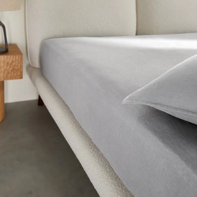 Hoeslaken voor topdekmatras in gewassen linnen, Elina