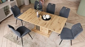LEONEL Artisan Eik – MODERNE VOUWTAFEL TOT 180 cm!