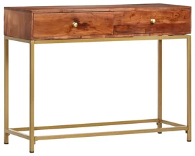 vidaXL Wandtafel 100x35x76 cm massief acaciahout
