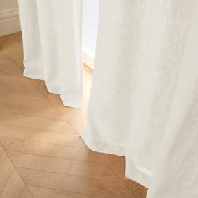 Gordijn in gewassen linnen met voering, met oogjes, Private