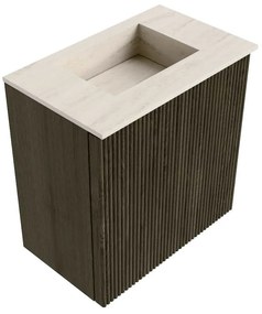 Mondiaz Joya DLux 40cm toiletmeubel shadow met wastafel faye midden zonder kraangat meli