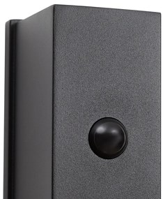 Wandlamp zwart 4-stap sensor magnetisch incl. LED oplaadbaar - Baleno