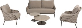 Montera stoel bank loungeset 5 delig keramiek rope terre 4 Seasons Outdoor