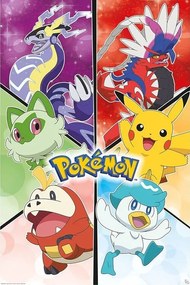 Poster Pokemon: Scarlet & Violet - Starters, (61 x 91.5 cm)