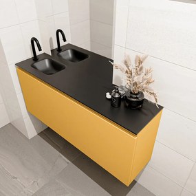 Mondiaz Olan 120cm toiletmeubel ocher met wastafel urban links 1 kraangat