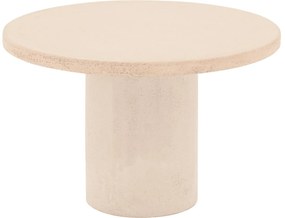 Goossens Salontafel Stone rond, beton grijs, urban industrieel, 50 x 31 x 50 cm