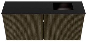 Mondiaz Joya 90cm toiletmeubel shadow met wastafel faye rechts zonder kraangat urban