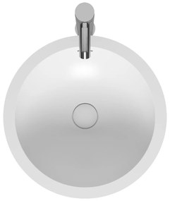 Riho Avella waskom solid surface rond wit mat