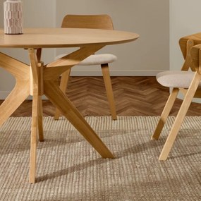 Kave Home Naanim Ronde Eettafel Eikenfineer 120 Cm - 120 X 120cm.